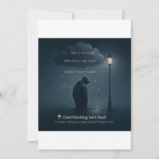 Invitation The Quiet Spiral – Realistic Overthinking Tee (Devant)