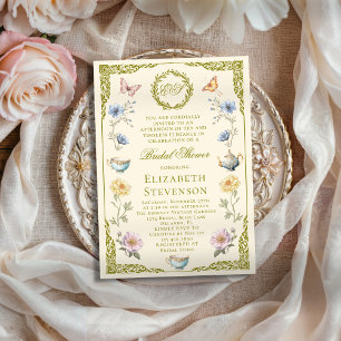 Invitation Thé Régence avec la future mariée : Shower de mari