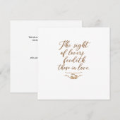 Invitation The Sight of Lovers  (Devant / Derrière)