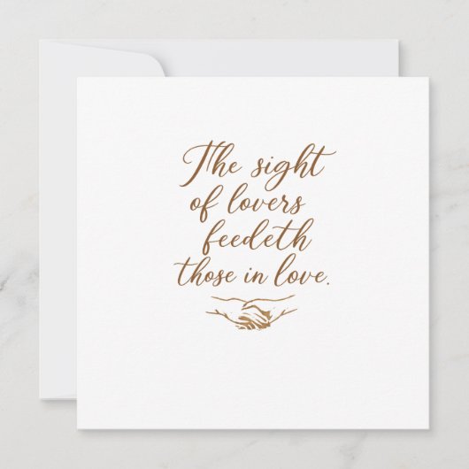 Invitation The Sight of Lovers  (Devant)