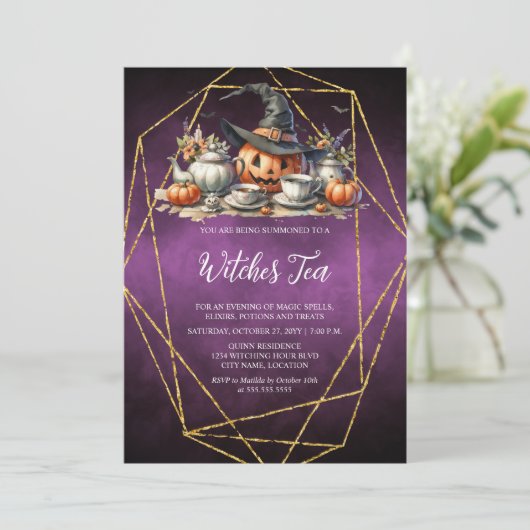 Invitation Thé sorcière (Debout devant)