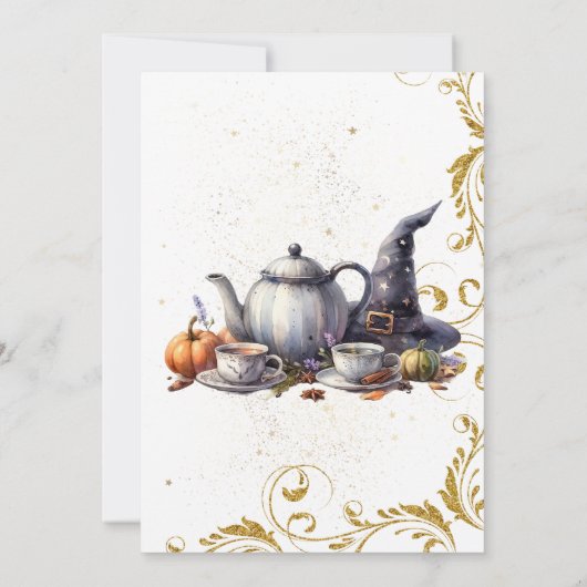 Invitation Thé sorcière (Dos)