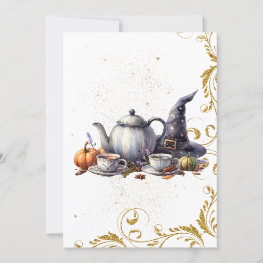 Invitation Thé sorcière (Dos)