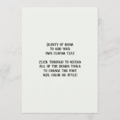 Invitation The Statue of Liberty, The Great Bartholdi Statue (Dos)