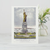 Invitation The Statue of Liberty, The Great Bartholdi Statue (Debout devant)