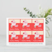 Invitation Thé sucré, fête d'anniversaire Balises de préféren (Debout devant)