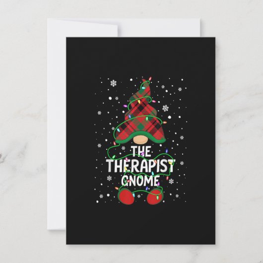 Invitation The Therapist Gnome Family Matching Group Xmas Lig (Devant)