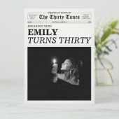 Invitation The Thirty Times Newspaper 30th Birthday Party (Debout devant)