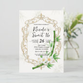 Invitation The Tropical Imperial Bamboo Garden Sweet 16 (Debout devant)