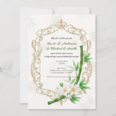 Invitation The Tropical Imperial Bamboo Garden Wedding  (Devant)