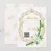 Invitation The Tropical Imperial Bamboo Garden Wedding  (Devant / Derrière)