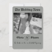 Invitation The Wedding News Vintage Newspaper Wedding  (Dos)