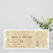 Invitation Theaterkarte Hochzeitseinladung (Debout devant)