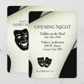 Invitation théâtrale moderne (Devant / Derrière)