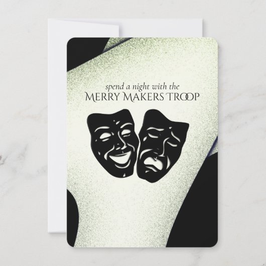 Invitation théâtrale moderne (Dos)