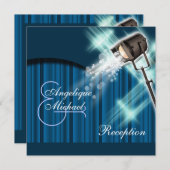 Invitation Théâtre de réception de mariage d'Hollywood (Devant / Derrière)