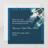 Invitation Théâtre de réception de mariage d'Hollywood (Dos)