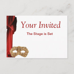 Invitation Théâtre Drama Queen, Opéra, Pièce de théâtre, Invi