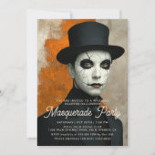Invitation Théâtre Haunted Halloween Masquerade Party (Devant)