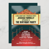 Invitation Théâtre Marquee Party (Devant / Derrière)