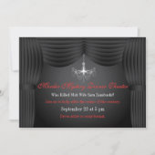 Invitation Théâtre Meurtre Adulte Mystère Dîner (Devant)