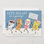 Invitation Théâtre Rétro Allons Tous à une Fête (Devant)