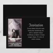 Invitation Théâtre Vintage The Raven (Devant / Derrière)