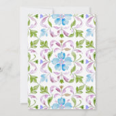 Invitation Théière marocaine Aquarelle boho Douche nuptiale (Dos)