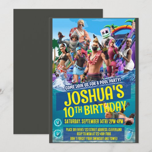 Invitation thématique de jeu (Devant / Derrière)