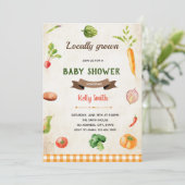 Invitation thématique du marché des légumes pour l (Debout devant)