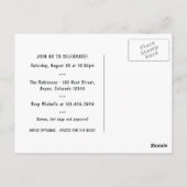 Invitation thématique fête de police (Dos)