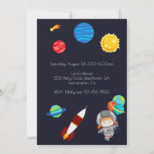 Invitation Thème 2 Anniversaire de la Lune (Dos)