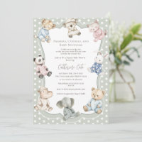 Thème animal de fête en pyjama vert bébé