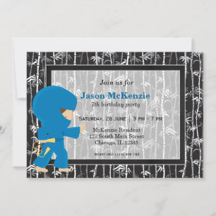Invitation Thème anniversaire de Ninja