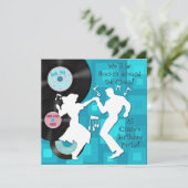 Invitation Thème anniversaire des années 1950 (Debout devant)