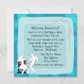 Invitation Thème anniversaire des années 1950 (Dos)