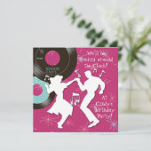 Invitation Thème anniversaire des années 1950 (Debout devant)