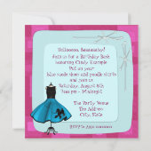 Invitation Thème anniversaire des années 1950 (Dos)