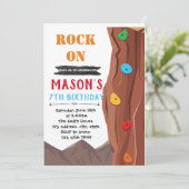 Invitation thème anniversaire escalade (Debout devant)