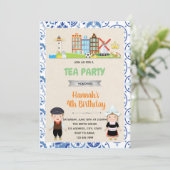 Invitation thème anniversaire hollandais (Debout devant)
