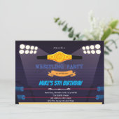 Invitation thème anniversaire lutte (Debout devant)