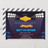 Invitation thème anniversaire lutte (Devant / Derrière)