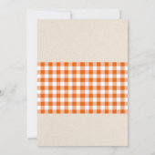 Invitation thème anniversaire pique-nique hotdog (Dos)