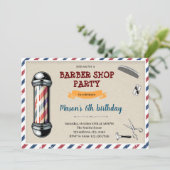 Invitation thème anniversaire salon de coiffure vi (Debout devant)