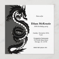 Thème anniversaire Yin Yang Dragon