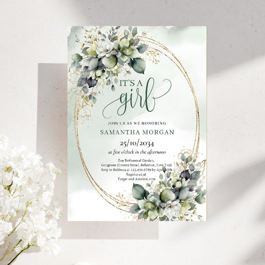 Invitation Thème Aquarelle Botanique C'est une fil