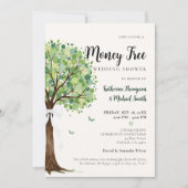 Invitation Thème Arbre à Argent Mariage Élégant et Chic Coupl (Devant)