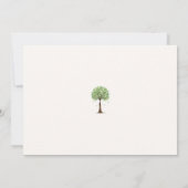 Invitation Thème Arbre à Argent Rassemblement Couple Enterrem (Dos)