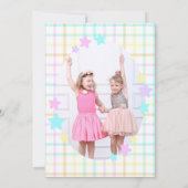 Invitation Thème Arc-en-ciel de l'anniversaire conjoint de la (Dos)