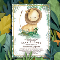 Thème Baby shower Lion mignon